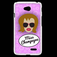 Coque LG L70 Miss Champagne Rousse