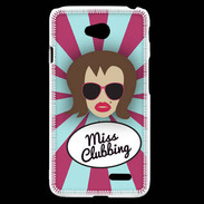 Coque LG L70 Miss Clubbing Chatain