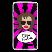 Coque LG L70 Miss Fashion Chatain