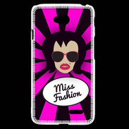 Coque LG L70 Miss Fashion Brune