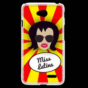 Coque LG L70 Miss Latina Brune