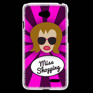 Coque LG L70 Miss Shopping Rousse