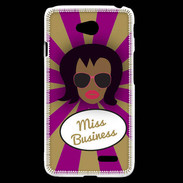 Coque LG L70 Miss business Black