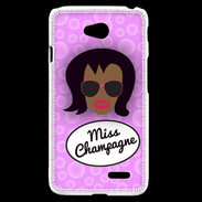 Coque LG L70 Miss Champagne Black