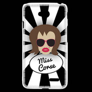 Coque LG L70 Miss Corse Chatain