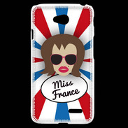 Coque LG L70 Miss France Chatain