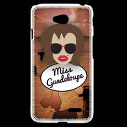 Coque LG L70 Miss Guadeloupe Chatain