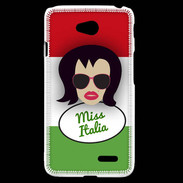 Coque LG L70 Miss Italie Brune