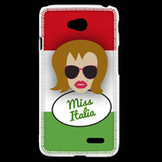 Coque LG L70 Miss Italie Rousse
