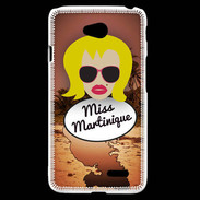 Coque LG L70 Miss Martinique Blonde