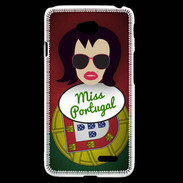 Coque LG L70 Miss Portugal Brune
