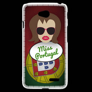 Coque LG L70 Miss Portugal Chatain