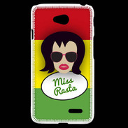 Coque LG L70 Miss Rasta Brune
