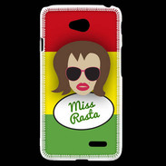 Coque LG L70 Miss Rasta Chatain