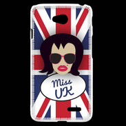Coque LG L70 Miss UK Brune