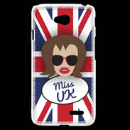 Coque LG L70 Miss UK Chatain