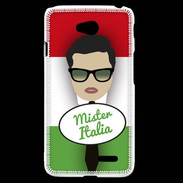Coque LG L70 Mister Italie Brun