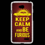 Coque LG L70 Keep Calm and Be Furious Rouge