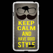 Coque LG L70 Keep Calm and Have a good Style Gris