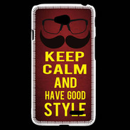 Coque LG L70 Keep Calm and Have a good Style Rouge