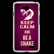 Coque LG L70 Keep Calm and Be a Snake Rose