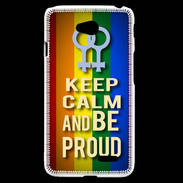 Coque LG L70 Keep Calm and Be proud Women Gay