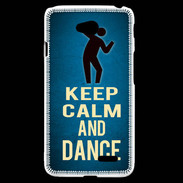 Coque LG L70 Keep Calm and Dance Bleu