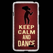 Coque LG L70 Keep Calm and Dance Rouge