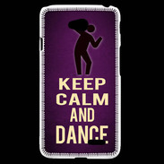 Coque LG L70 Keep Calm and Dance Violet