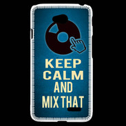 Coque LG L70 Keep Calm and Mix that Bleu