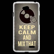 Coque LG L70 Keep calm and Mix That Gris