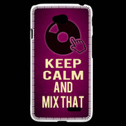 Coque LG L70 Keep Calm and Mix That Rose