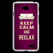 Coque LG L70 Keep Calm and Reelax Rose
