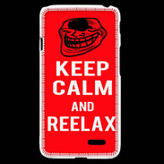 Coque LG L70 Keep Calm and Reelax Rouge