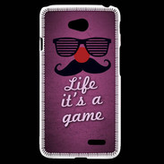 Coque LG L70 Life It's a game Rose ZG