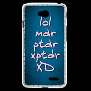 Coque LG L70 LOL MDR bleu ZG
