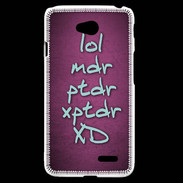 Coque LG L70 LOL MDR Rose ZG