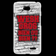 Coque LG L70 Wesh Gros Rouge