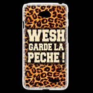 Coque LG L70 Wesh garde la pèche Léopard