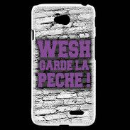 Coque LG L70 Wesh garde la pèche Violet