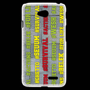 Coque LG L70 Wesh Vert Jaune