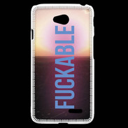 Coque LG L70 Fuckable bleu ZG