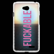 Coque LG L70 Fuckable Rose ZG