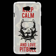 Coque LG L70 Keep calm pitbull 1 ZG