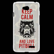 Coque LG L70 Keep calm pitbull 2 ZG