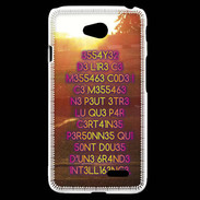 Coque LG L70 Message codé ZG