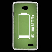 Coque LG L70 Low Battery vert ZG