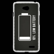 Coque LG L70 Low Battery noir ZG