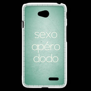 Coque LG L70 Sexo Apéro Dodo vert ZG