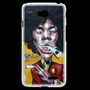 Coque LG L70 Smoke graffiti PB 5